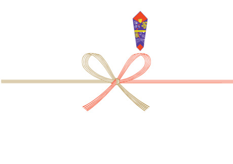 無地 - 慶事用のし紙 無地 のし紙(紅白花結び)